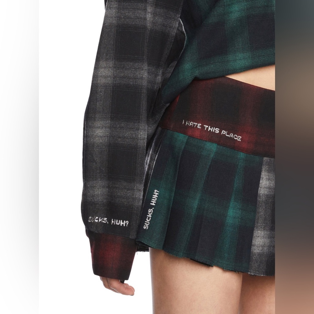 ✨🆕Dolls Kill x Daria 90s Cynic Plaid Skirt Size Small!BNWT!SOLD OUT!Sz S! - Picture 3 of 6
